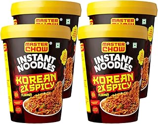 Masterchow Instant Cup Noodles - Korean 2X Noodles | Pack of 4 | 100G each
