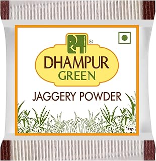 Dhampure Speciality Jaggery Powder Sachets 1Kg (5g x 200) | Sulphurless Desi Gur | Cane Jaggery | Free Flow Natural Sweetener for Tea & Coffee | Ideal