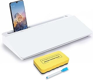 Eduway Desk Whiteboard | Perfect for School, Office, and Home Use | Includes 1 Marker & 1 Eraser | Dry Erase Desktop Whiteboard with Drawer for Storag