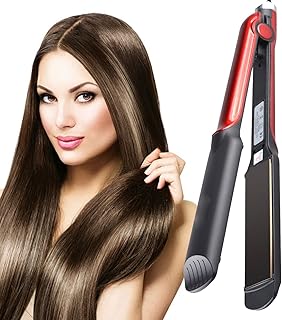 ARSIA hair straightener with Ceramic Coated Plates Quick Heat-Up Kerashine Titanium Plate Straightener With SilkProtect Technology Professional Temper