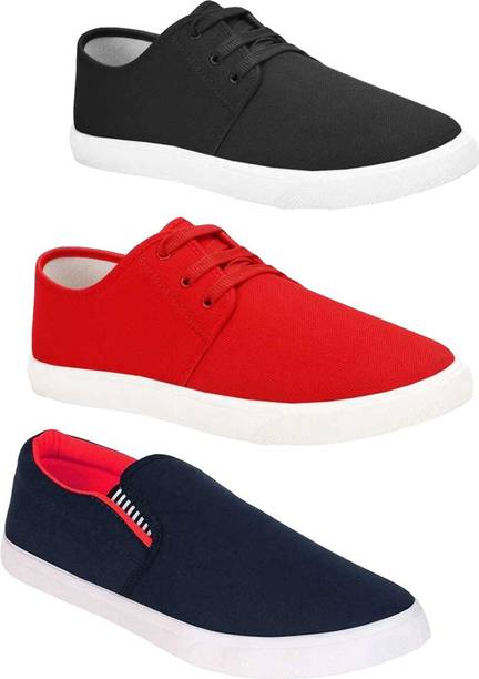 Combo Pack Of 3 Casual Shoes Sneakers For Men