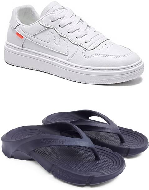 Men’s Casule Shoes & Slippers Combo|Running Shoes for D...