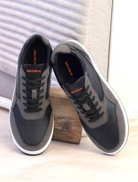 Killer Grey and Black Casual Sneaker for Men Sneakers F...