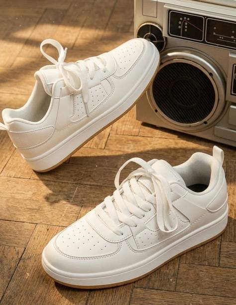 Men's White Low-Top Sneakers - Sneakers For Men