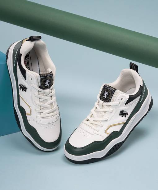 Sneakers for Men | Premium PU Finish, Lace-Up Closure &...