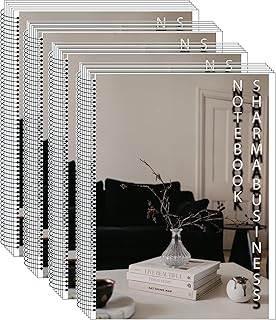 A4 Spiral Notebook College Plain Unlined For Student, 100 Sheets, In Each Notebook, Set of 4 Notebook