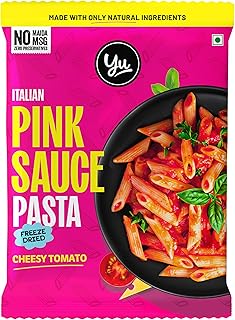 Yu Foodlabs Italian Pink Sauce Pasta - No Maida - No Msg - Zero Preservatives - Instant Penne Pasta With Sauce - Ready To Eat Pasta In 5 Mins - 65 gra