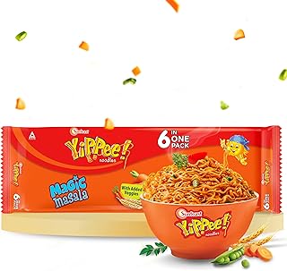 Sunfeast YiPPee! Magic Masala, Instant Noodles 6 in 1 Pack , 360g / 420g/435.6 g (Weight May Vary)