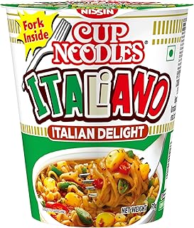 Nissin Cup Noodles Italiano | Flavour to transport you to Milan | Instant cup Noodles| With Italian flavored ingredients | 70g