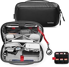 Tomtoc Tech Organizer Pouch for MacBook Accessories, Cables, Power Bank, Hard Drive, Travel Cords, Water-Resistant Storage Bag with Removable Card Slo