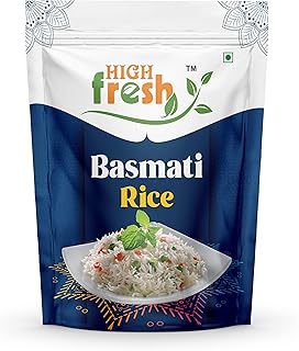 Highfresh Super, Naturally Aged, Rich Aroma,Perfect Fit for Everyday Consumption Basmati Rice, (5kg)