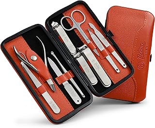 Beauté Secrets Premium Manicure Pedicure Kit – 10-Piece Nail Cutter Set with Nail Clippers, Cuticle Trimmer, Nail Filer, Tweezers, Beauty Scissors & G