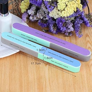 7-Ways Nail Buffer Block Shiner Filer/Nail Art Polisher/Manicure Tool/Nail Filer/Nail Decor (Set Of 2)
