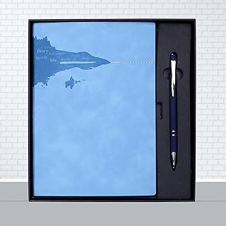 FOR U Moment 2 in 1 Diary Pen Set for Gift – A5 Softy Notebook With Ballpoint Click Pen | Soft Cover Note Book Ideal for Gifting Birthday/Thanksgiving