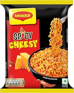 MAGGI Spicy Cheesy Instant Noodles with Seasoning | Yummy Cheese Meets MAGGI Noodles | 76g