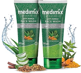 Medimix Ayurvedic Anti Pimple Face Wash, 100ml (Pack of 2)