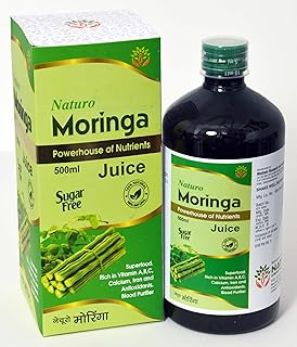 Naturo Moringa Juice - 500ml | Natural Herbal Juice for Energy, Digestion & Immunity | Rich in Antioxidants & Iron | No Added Sugar | Ayurvedic Health