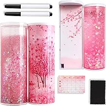 SNAPTRON Latest Pencil Box for Girls Kids - Multi-Function Pencil Case with Calculator, White Board, Marker & Storage, School Box for Girls Cute Geome