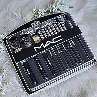 GIFTGROWM.A.C 13-Piece Professional Makeup Brush Set for Women & Girls – Complete Face & Eye Brush Kit for Foundation, Blush, Powder, Eyeshadow & Eyeb