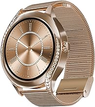 Boat Enigma Gem Women's Luxury Smart Watch w/ 1.19” (3.02cm) AMOLED Display, Emergency SOS Live Location Sharing, Female Wellness, Watch Face Studio,