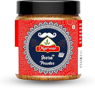Marwar Natural Jeera Powder 1000 GM (Cumin Powder) | No Added Preservatives & Colours, Indian Spice Masala For Healthy and Delicious Cooking