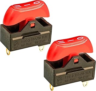 AC10A 250 V To 25A 125V Hair Dryer Switch Low and High On Off Power Switch 3 Way Rocker Switch (Pack Of 2)