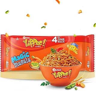 Sunfeast YiPPee! Magic Masala, Instant Noodles (Pack of 4), 272g