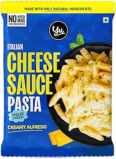 Yu Foodlabs Italian Cheese Sauce Pasta - No Maida - No Msg - Zero Preservatives - Instant Penne Pasta With Sauce - Ready To Eat Pasta In 5 Mins - 65 g
