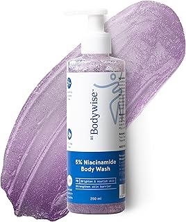 Be Bodywise 5% Niacinamide Brightening Body Wash | Hydrates & Deep Cleanses Skin | For Glowing & Hydrated Skin | With Aloe vera, Vitamin B3 & E | For