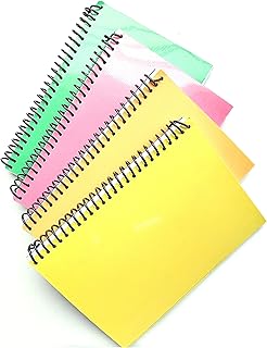 SHARMA BUSINESS Spiral Notebook For School and Collage Students for Rough Work, Set of 4, Total 140 Pages, 50 In each Notebook 75 GSM Paper