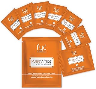 FYC Professional Yavi Cosmetics Pure White Vitamin-C Facial Kit Pouch One Time Use, 7 Count