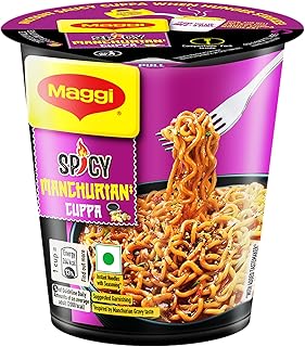 MAGGI Spicy Manchurian Instant Cuppa Noodles - Delicious Slurpy Saucy Taste, 70.5g
