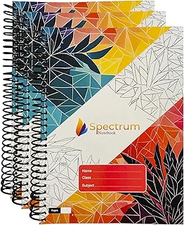 A4 Spiral Notebook | Durable Spiral Binding – Perfect for Students Journaling Office School and Creative Writing | Premium Paper with Glossy Finish Sm
