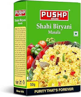 Pushp Brand Biryani Pulav Masala Box (50g Pack of 1)