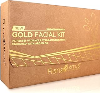 professional feel Fiona Lotus 24 K Gold Herbal Instant Glow Beauty Parlour Facial Kit, Professional Feel Men's and Women's All Type Skin Solution for