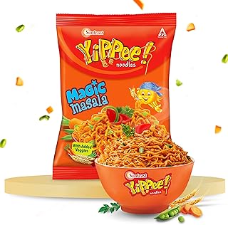 Sunfeast Yippee! Magic Masala Instant Noodles with Real Vegetables, 60g/65g/67.5g (Weight May Vary)