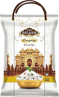 India Salaam Everyday Basmati Rice 5kg | Daily Use Basmati Rice | Long Grain Rice for Steamed Rice & Pulao