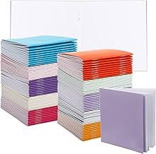 100 Pads Colorful Mini Notebooks Blank Books for Kids to Write Stories Pocket Size Blank Journal Colored Unlined Composition Notebook Mini Sketchbooks