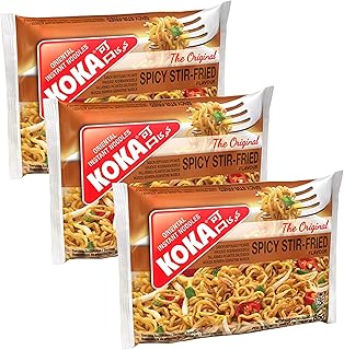 KOKA Orienta Instant Noodles The Original Spicy Stir Fried Flavour Noodles Pack Of 3-255 Gm