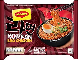 MAGGI Korean BBQ Chicken Noodles, Easy To Cook Instant Noodles, 90g