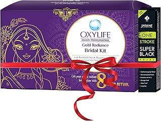 Oxylife Salon Professional Gold Radiance Bridal Kit 336g With Free Lipstick, 3.5ml