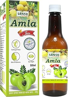 SANSU Amla Juice |Detox Juice for Weight Loss | Organic & Natural Juice Made With Cold Pressed Amla | No Added Sugar (500ml)
