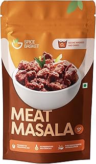 Spice Basket Meat Masala (100g) | Traditionally Pounded Indian Spice Blend | Ozone Washed & Dried | No Preservatives & Chemicals | HACCP & ISO 9001:20