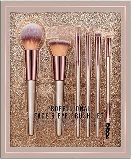Makeup Brush Set, Professional Beauty Brushes for Eye & Face, Synthetic Fibres, Multicolor, Pack of 6 IN 1