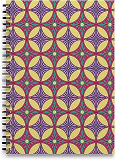 Ambiyaa Hardcover Notebook Diary Journal - A5 Size, 160 Plain Pages, 100 GSM Natural Shade Paper (Jharoka Jaal)