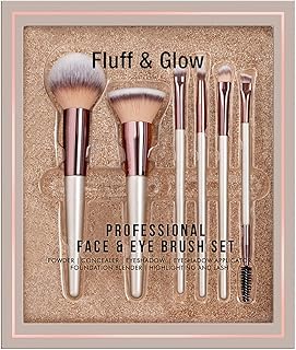 All In 1 Professional Makeup Brush Set of 6, Premium Easy To Hold & Precise Application For Face, Eyes & Brows | Cruelty Free & Uniquely Designed Supe