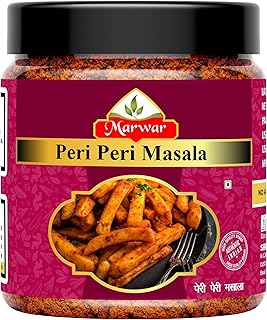 Marwar Peri Peri Masala 1kg | Authentic Peri Peri Seasoning | Spice Blend for Grilling, Roasting, and Marinades | Flavorful & Spicy Mix | Jar Pack