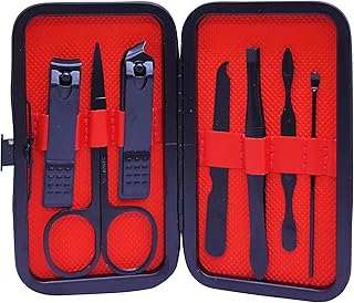 07-Piece Manicure Kit | Complete Manicure Pedicure kit with Nail Clippers Stainless Steel Nail Scissors Grooming Kit with Peeling Knife, Nail Cleaning