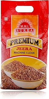 Surya Cumin Seeds (Jeera) 5 Kg (1Kg x 5 Pack) | Whole & Aromatic | Natural Spice for Cooking, Tempering & Ayurvedic Use | Rich in Flavor, Fiber & Anti