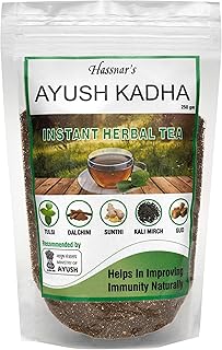 Hassnar Health and Pesonal Care Ayush Kadha | Ayush Kwath | Herbal Tea Powder 250 gm | Natural Immunity Booster For Adults | Immunity Drink for Kids,
